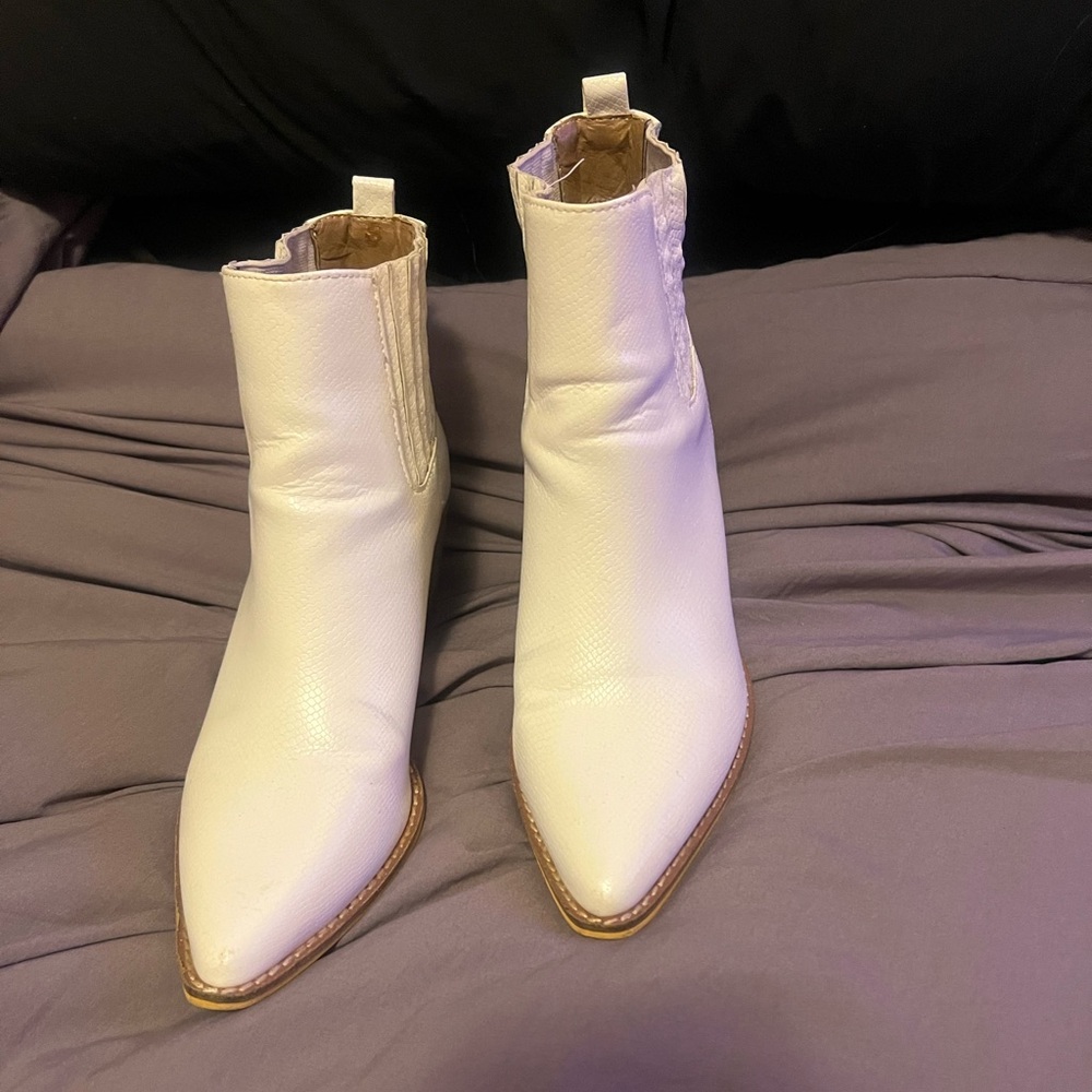 Chic White Ankle Booties